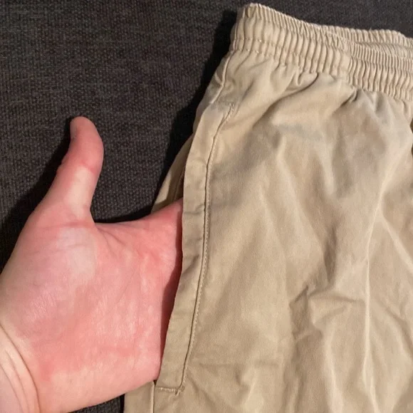Vintage Polo Ralph Lauren elastic drawstring waist lightweight khaki chinos XL - Picture 9 of 10